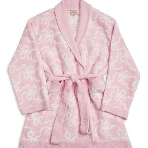 LoveShackFancy Pink and White Floral Robe
